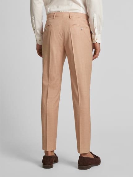 Strellson Spodnie do garnituru o kroju slim fit w kant model ‘Kynd’ Rdzawoczerwony 5