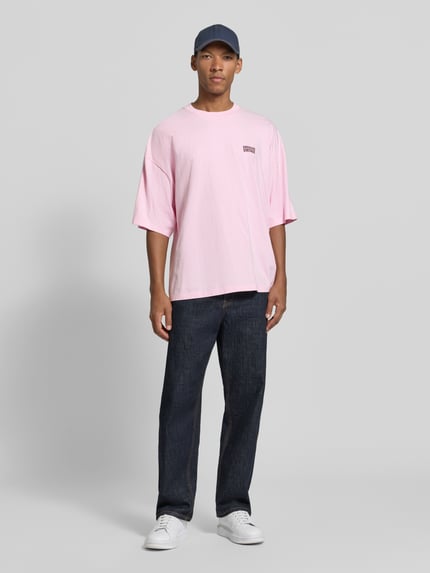 American Vintage T-Shirt mit Logo-Print Rosa 1