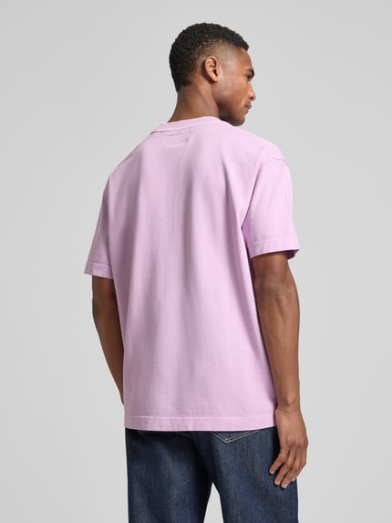 Marc O'Polo Relaxed Fit T-Shirt aus reiner Baumwolle Flieder 5