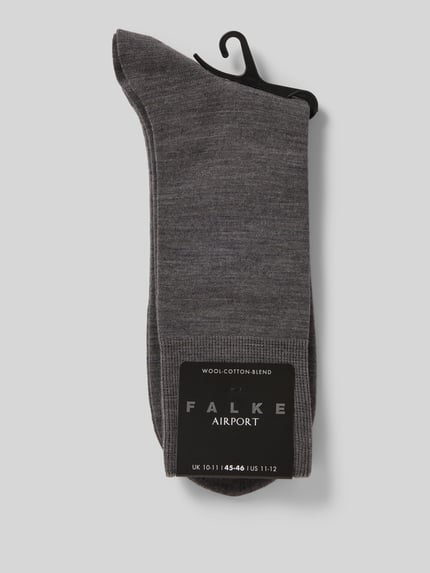 FALKE Socken mit geripptem Abschluss Anthrazit 3