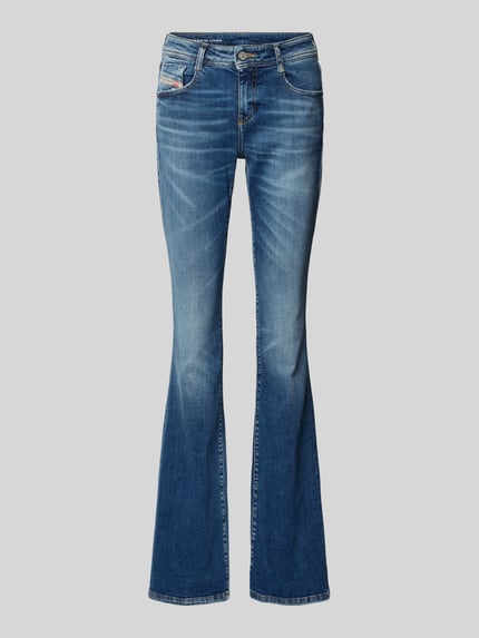 Diesel Flared Fit Skinny Jeans aus Baumwoll-Mix Jeansblau 2