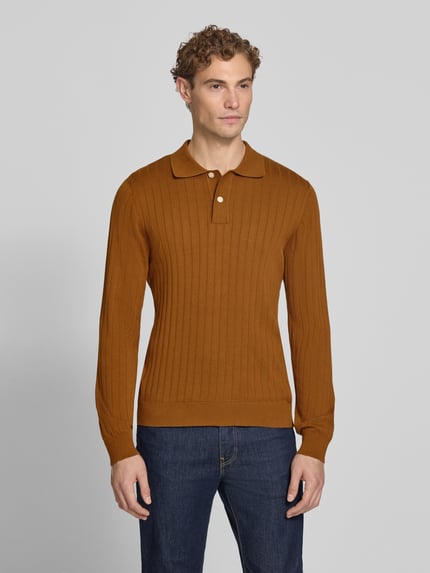 Selected Regular fit poloshirt van puur katoen model 'TORINO' Camel - 4