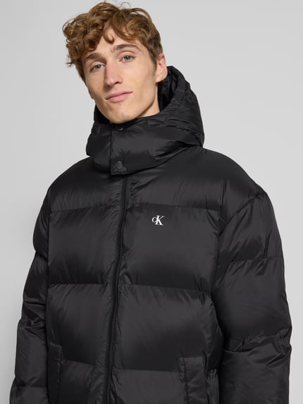 Calvin Klein Jeans Regular Fit Steppmantel mit Logo-Print Black 3