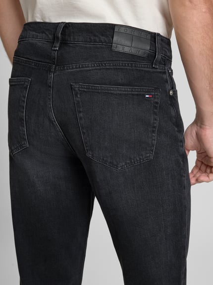 Tommy Jeans Straight fit jeans van katoenmix Zwart - 3