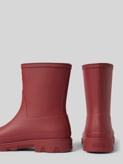Hunter Gummistiefel mit profilierter Sohle Bordeaux 2