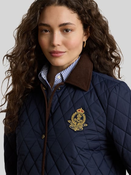 Lauren Ralph Lauren Regular Fit Steppmantel mit Logo-Stitching Marine 3