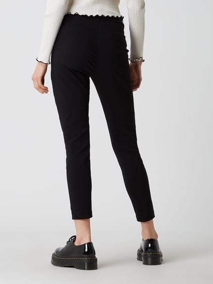 FREE/QUENT Slim Fit High Waist Hose aus Viskosemischung Modell 'Jenny' Black 5