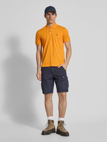Napapijri Koszulka polo o kroju regular fit z wyhaftowanym logo model ‘elbas’ Żółty 1
