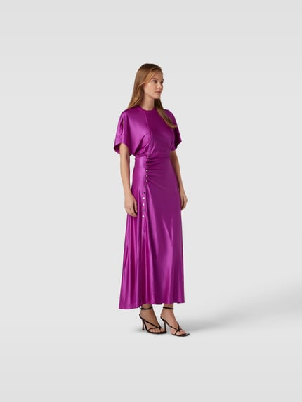 Rabanne Maxi-jurk met knoopsluiting Paars - 1