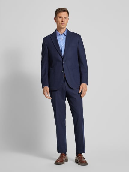 JOOP! COLLECTION Koszula biznesowa męska JOOP! Collection;Mieszanka bawełny z dodatkiem streczu;Krój slim fit;Model ‘Pierce’;Kołnierzyk typu kent;Listwa guzikowa na całej długości;Sportowe mankiety;Długość tyłu w rozmiarze 40: 76 cm;Szerokość ramion w rozmiarze 40: 45 cm;Długość rękawa w rozmiarze 40: 68 cm Niebieski 1