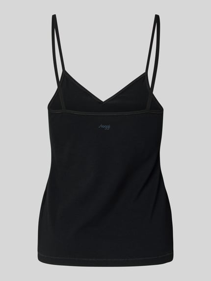 Sloggi Top met afgeronde V-hals Zwart - 3