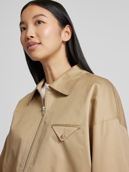 Jake*s Collection Oversized Blousons mit Brusttasche Sand 3