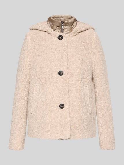 Gil Bret Regular Fit Teddyjacke aus Woll-Mix Sand 2