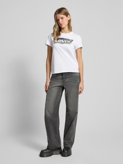 Levi's® T-Shirt mit Label-Print Weiss 1