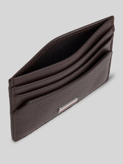 Tommy Hilfiger Kartenetui aus echtem Leder Dunkelbraun 4