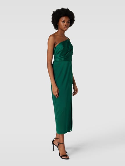 Adrianna Papell Abendkleid mit One-Shoulder-Träger Dunkelgruen 1