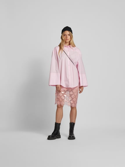 ROTATE Knie-lange rok met pailletten Roze - 1