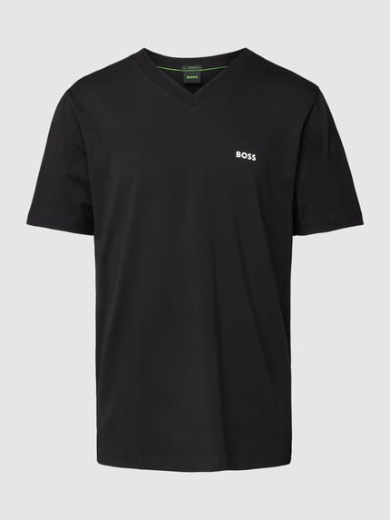 BOSS Green T-shirt met V-hals Zwart - 2
