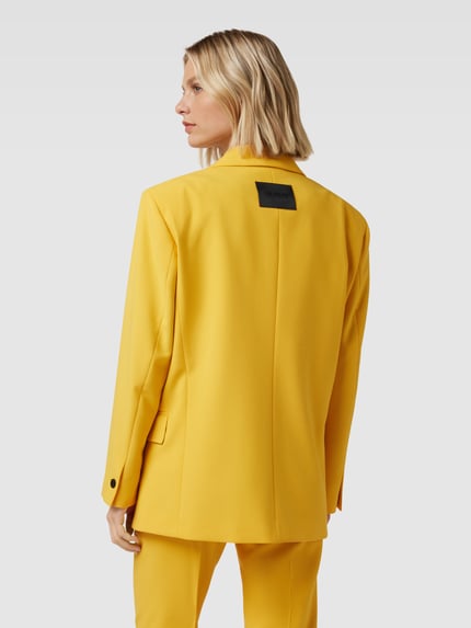 HUGO Blazer met klepzakken, model 'Agura' Donkergeel - 5