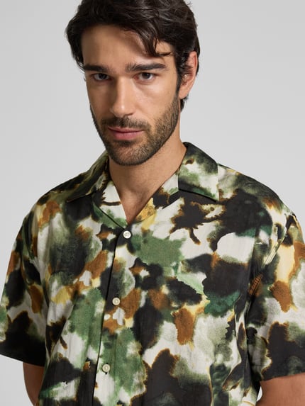 Selected Relaxed Fit Freizeithemd aus Baumwoll-Mix Modell 'RELAXAIR' Gruen 3
