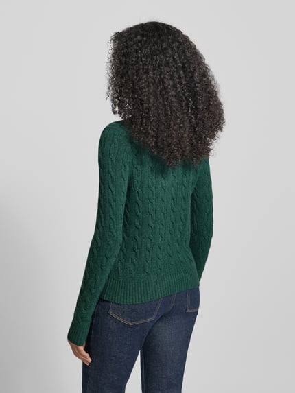 Polo Ralph Lauren Slim Fit Rollkragenpullover mit Label-Stitching Gruen 5