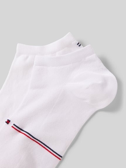 Tommy Hilfiger Socken aus Viskose- und Baumwoll-Mix im 2er-Pack Weiss 2