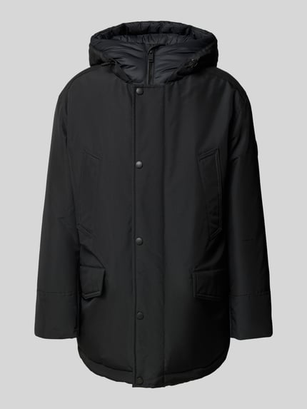 BOSS Orange Parka o kroju relaxed fit z kapturem model ‘OSIASS1’ Czarny 2