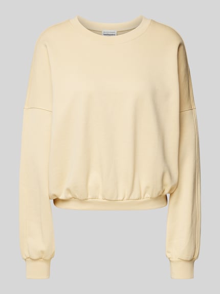 INFLUENCER'S CHOICE BY P&C* Krótka bluza z obniżonymi ramionami Pastelowy żółty 2