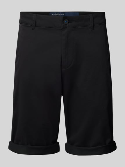 Tom Tailor Denim Regular Fit Bermudas aus Baumwoll-Mix Black 2