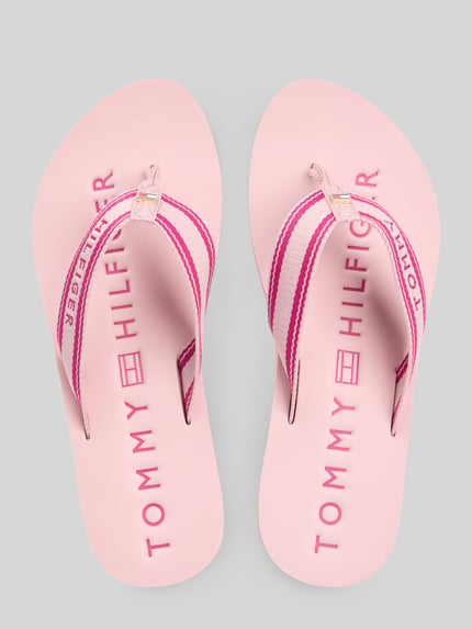 Tommy Hilfiger Teenslippers met merkdetails Roze - 3