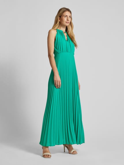 Liu Jo Black Abendkleid mit Plisseefalten Gruen 1
