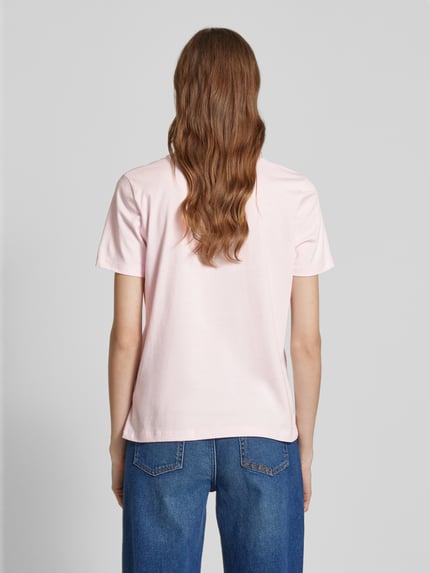 Tommy Hilfiger T-Shirt mit Label-Print Rosa 5