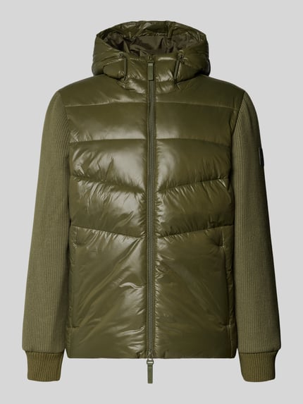 CK Calvin Klein Pufferjacke mit Strickeinsätzen Oliv 2