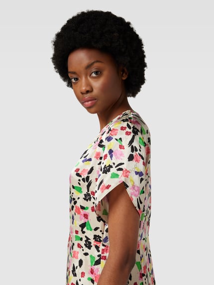 BAUM & PFERDGARTEN Midi-jurk met all-over motief Lichtroze - 3