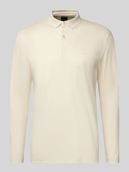 BOSS Green Regular fit poloshirt van puur katoen, model 'PIROL' Beige - 2