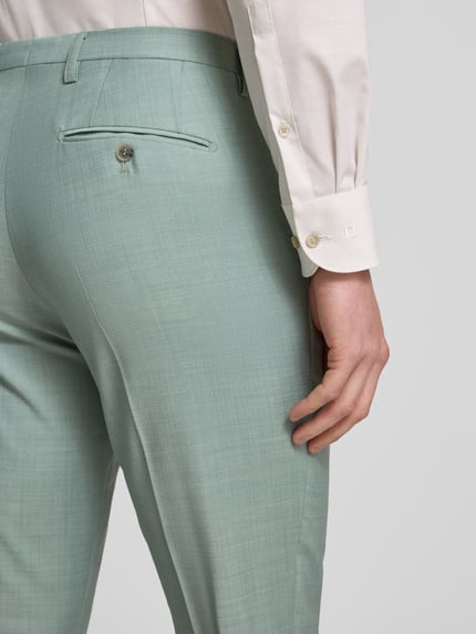 CINQUE Slim Fit Anzughose mit Bügelfalten Modell 'MONOPOLI' Hellgruen Melange 3