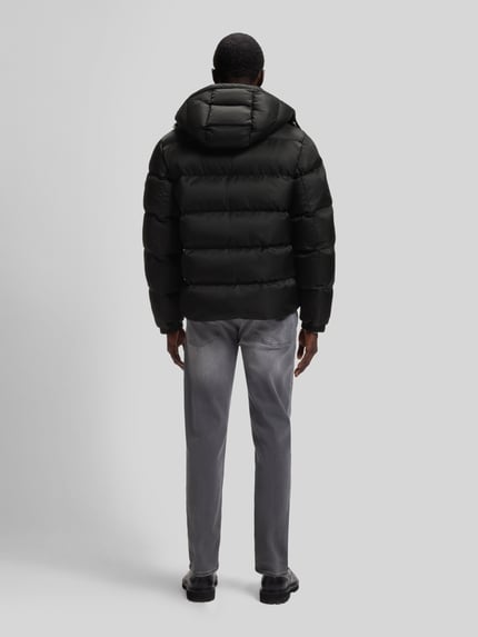 BOSS Regular Fit Daunenjacke mit abnehmbarer Kapuze Black 4
