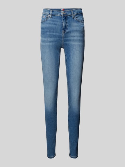 Tommy Jeans Jeansy o kroju skinny fit z 5 kieszeniami model ‘NORA’ Jeansowy niebieski 2