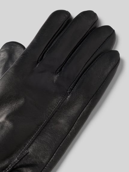 FI.NE Handschuhe in Leder-Optik Black 2