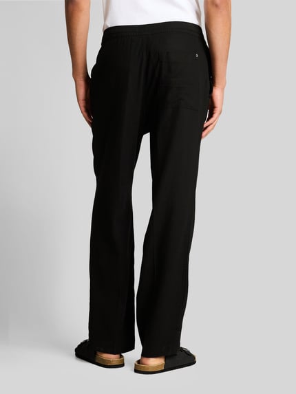 Tom Tailor Denim Regular Fit Hose aus Viskose-Leinen-Mix Black 5
