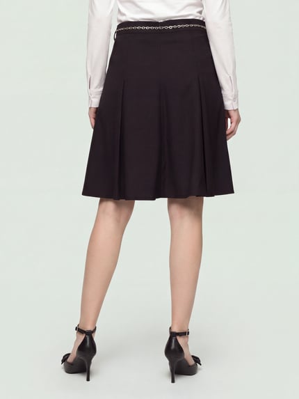 HUGO Minirock mit Kettendetail Rejulia-1 Black 5