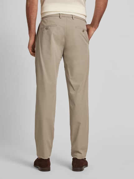 ROY ROBSON Slim Fit Chino mit Bundfalten Beige 5