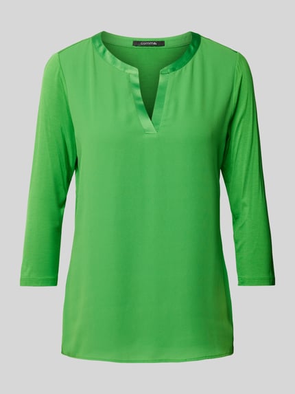 COMMA T-Shirt mit 3/4-Arm Gruen 2