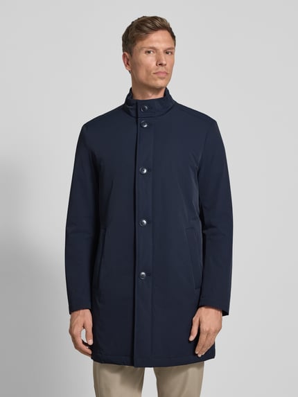 MCNEAL Kurzmantel mit Stehkragen und Eingrifftaschen Dunkelblau 4