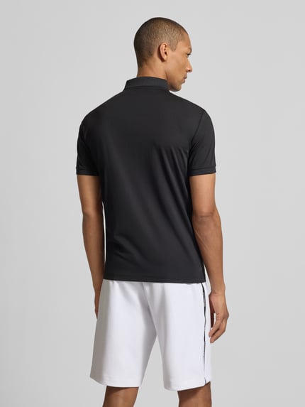 EA7 Emporio Armani Slim Fit Poloshirt aus Viskose-Mix Black 5
