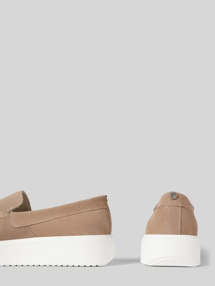 Steve Madden Loafers met gestructureerde zool, model 'FLETCHER' Taupe - 2