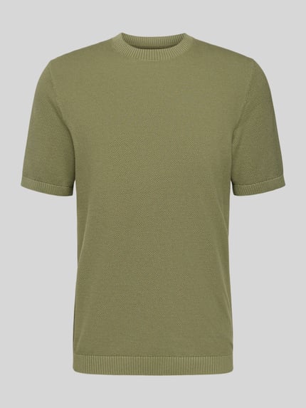 MCNEAL Regular Fit T-Shirt aus reiner Baumwolle Oliv 2