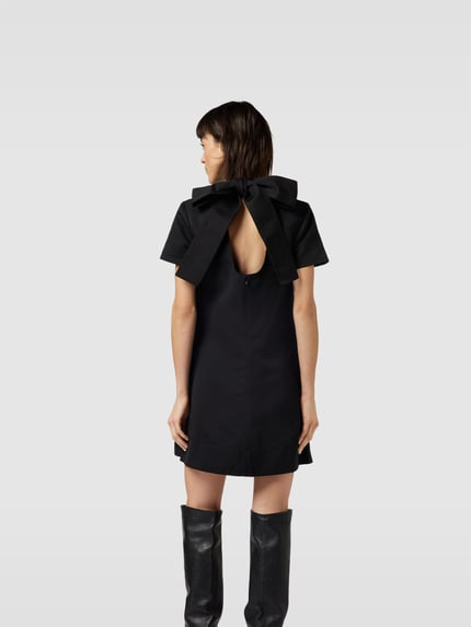 Staud Minikleid mit Stehkragen Black 5