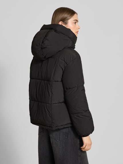 ONLY Regular fit gewatteerd jack met capuchon, model 'CORNELIA' Zwart - 5