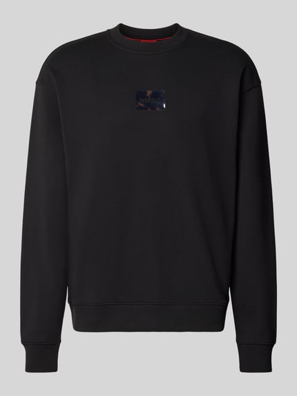 HUGO Regular Fit Sweatshirt aus reiner Baumwolle Modell 'DAYLO' Black 2